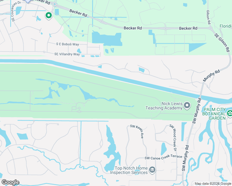 map of restaurants, bars, coffee shops, grocery stores, and more near 3892 Southwest Bimini Circle North in Palm City