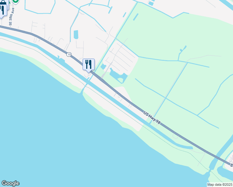 map of restaurants, bars, coffee shops, grocery stores, and more near 5300 U.S. 441 in Okeechobee