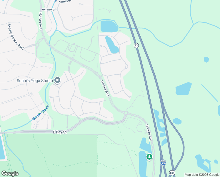 map of restaurants, bars, coffee shops, grocery stores, and more near 5740 Eagle Creek Rd in Sarasota