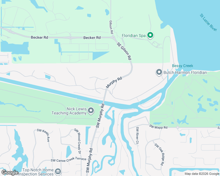 map of restaurants, bars, coffee shops, grocery stores, and more near 3067 Southwest Rivers End Way in Palm City