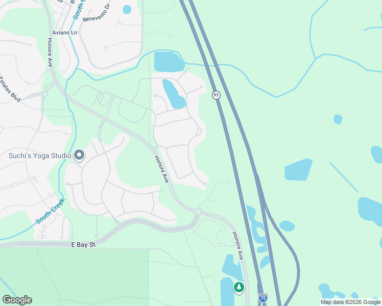 map of restaurants, bars, coffee shops, grocery stores, and more near 5752 Eagle Creek Rd in Sarasota
