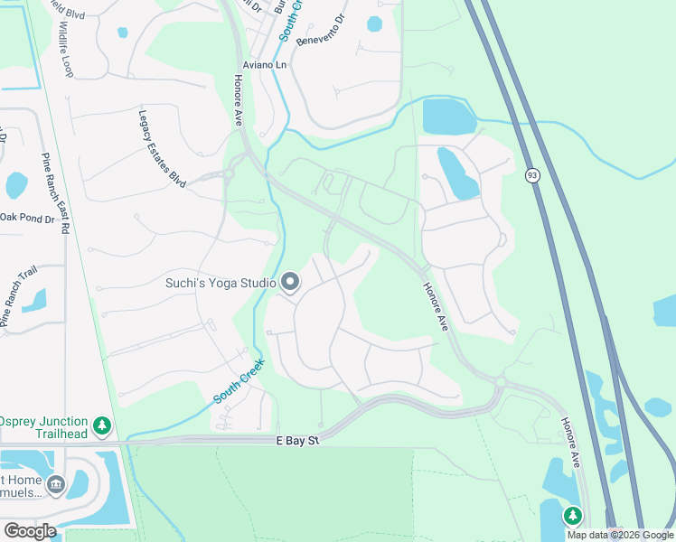 map of restaurants, bars, coffee shops, grocery stores, and more near 12501 Night View Drive in Sarasota