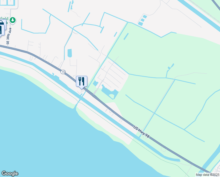 map of restaurants, bars, coffee shops, grocery stores, and more near 5164 Southeast 44th Street in Okeechobee