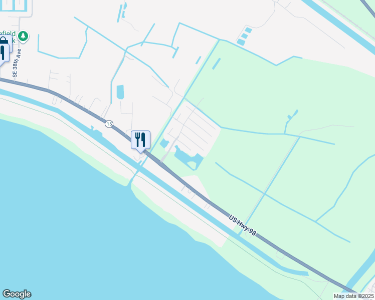 map of restaurants, bars, coffee shops, grocery stores, and more near 5164 Southeast 44th Street in Okeechobee