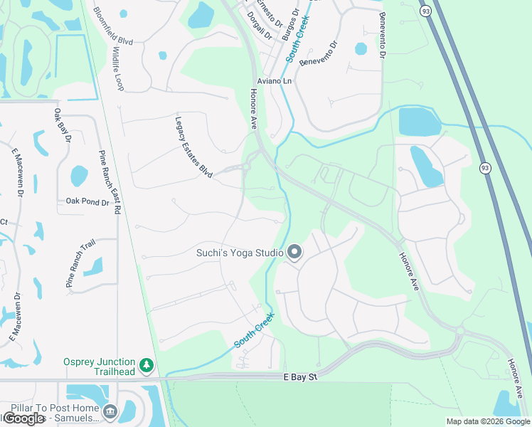 map of restaurants, bars, coffee shops, grocery stores, and more near 5452 Manchini Street in Sarasota