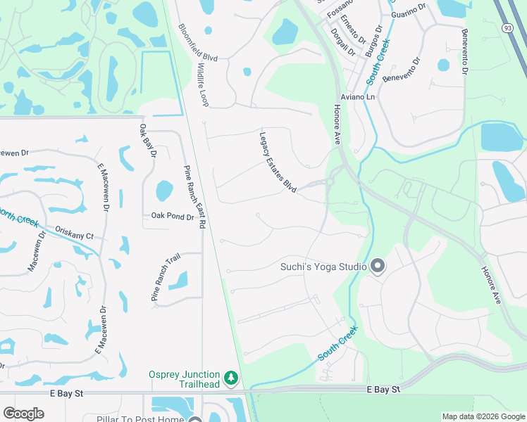 map of restaurants, bars, coffee shops, grocery stores, and more near 5357 Manchini Street in Sarasota