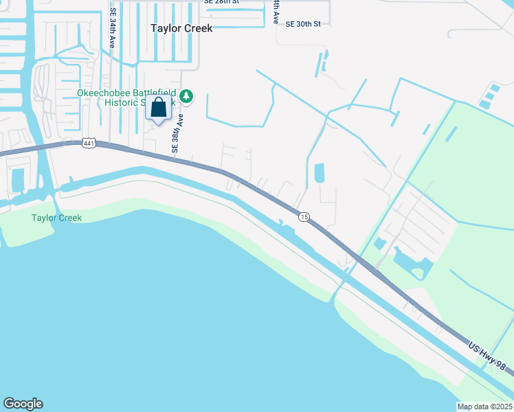 map of restaurants, bars, coffee shops, grocery stores, and more near 4334 U.S. 441 in Okeechobee