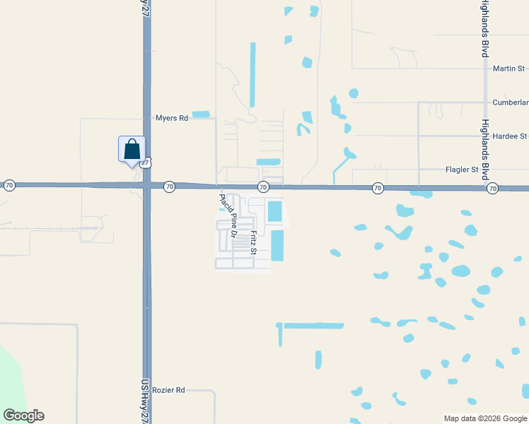 map of restaurants, bars, coffee shops, grocery stores, and more near 18 Pine Ridge Circle in Lake Placid