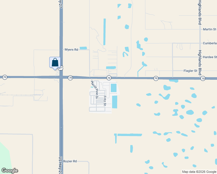 map of restaurants, bars, coffee shops, grocery stores, and more near 18-50 Pine Ridge Circle in Lake Placid