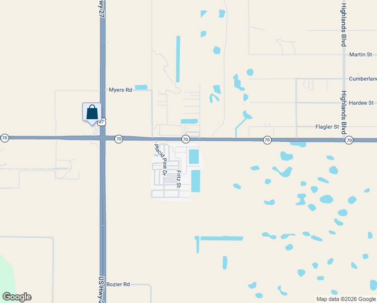 map of restaurants, bars, coffee shops, grocery stores, and more near 18-50 Pine Ridge Circle in Lake Placid