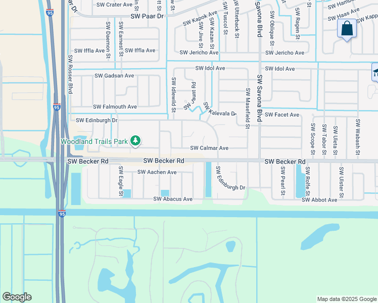 map of restaurants, bars, coffee shops, grocery stores, and more near 1333 Southwest Becker Road in Port St. Lucie