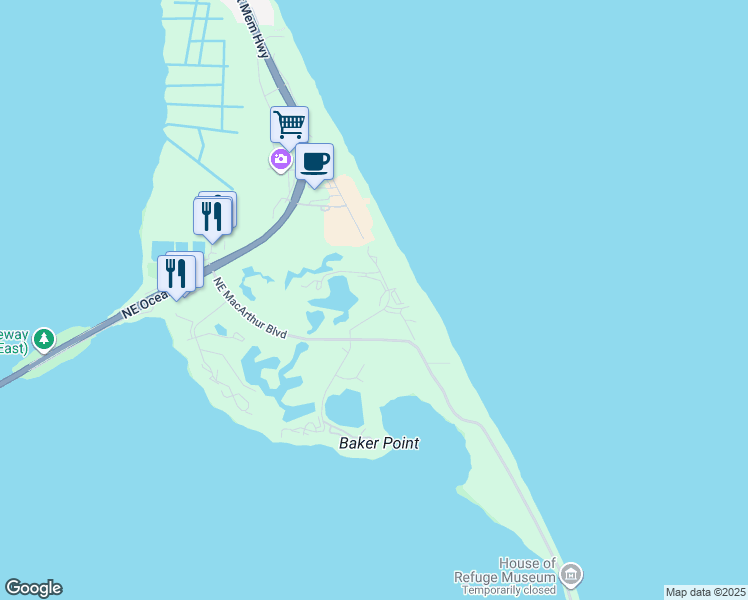 map of restaurants, bars, coffee shops, grocery stores, and more near 579 Northeast Plantation Road in Stuart