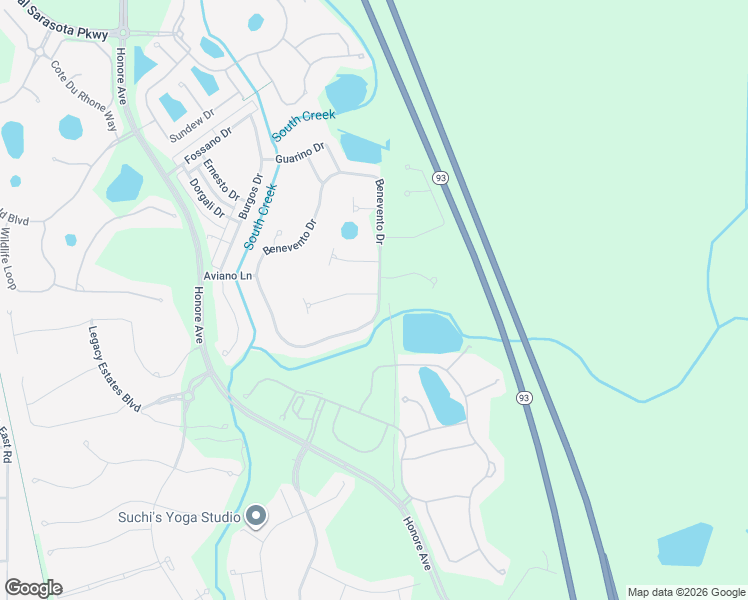 map of restaurants, bars, coffee shops, grocery stores, and more near 5953 Mariposa Lane in Sarasota