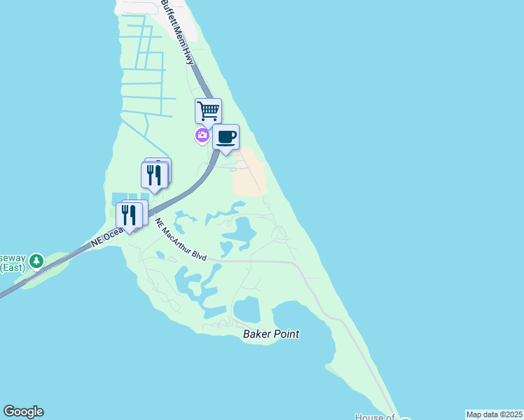 map of restaurants, bars, coffee shops, grocery stores, and more near 554 Northeast Gulfstream Way in Stuart