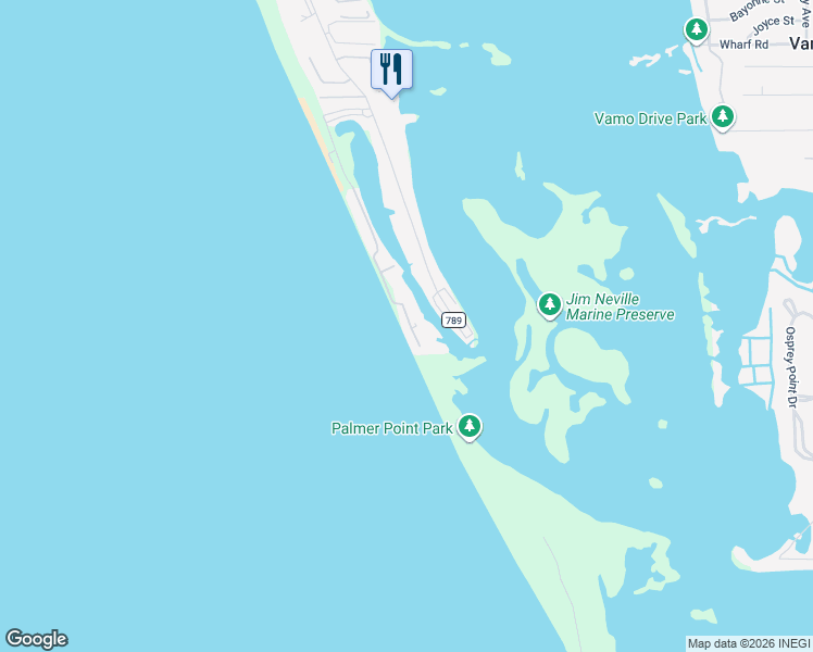 map of restaurants, bars, coffee shops, grocery stores, and more near 9230 Blind Pass Road in Sarasota