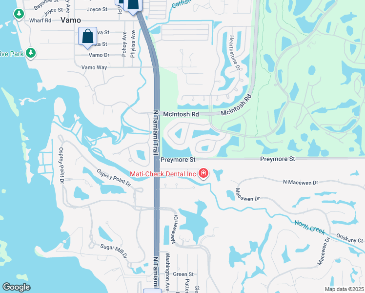 map of restaurants, bars, coffee shops, grocery stores, and more near 4058 Westbourne Circle in Sarasota