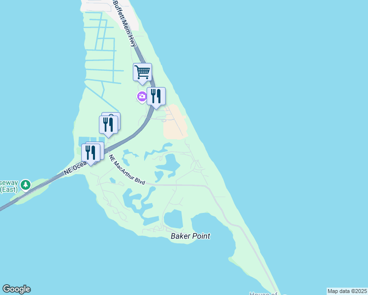 map of restaurants, bars, coffee shops, grocery stores, and more near 554 Northeast Gulfstream Way in Stuart