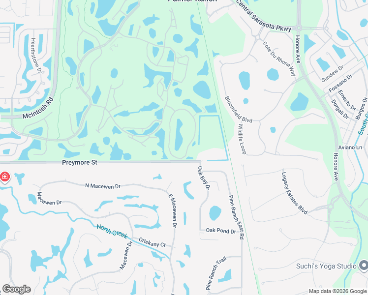 map of restaurants, bars, coffee shops, grocery stores, and more near 9482 Forest Hills Circle in Sarasota