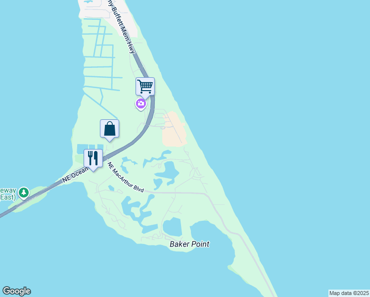 map of restaurants, bars, coffee shops, grocery stores, and more near 5811 Northeast Gulfstream Way in Stuart