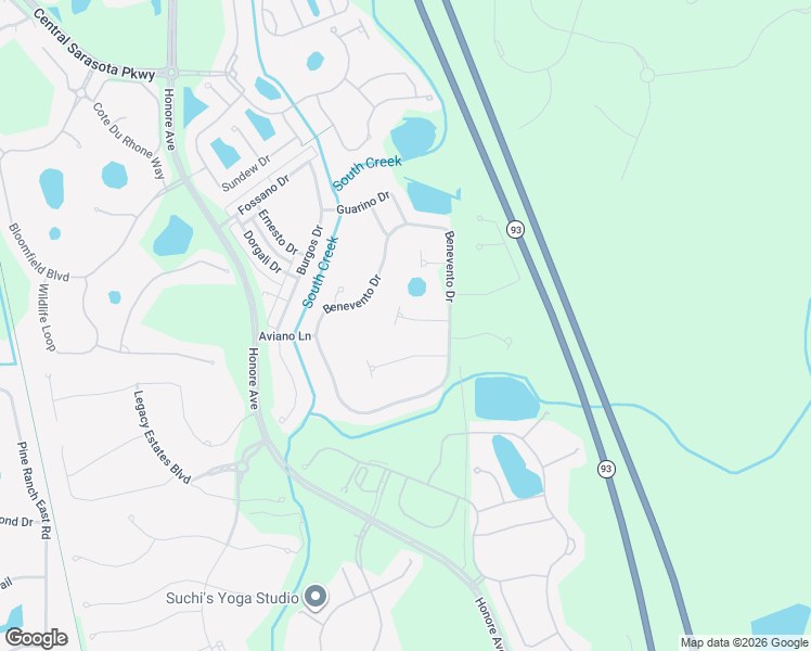 map of restaurants, bars, coffee shops, grocery stores, and more near 5929 Roseto Place in Sarasota