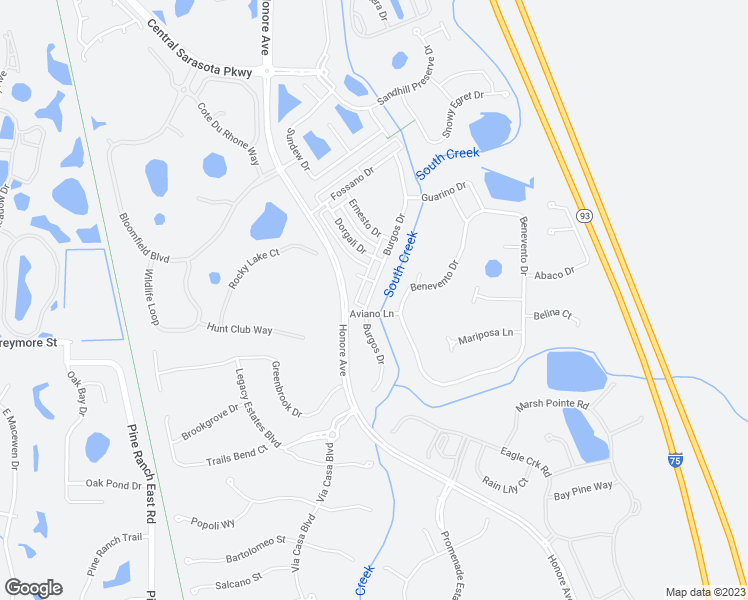 map of restaurants, bars, coffee shops, grocery stores, and more near 1843 Burgos Drive in Sarasota