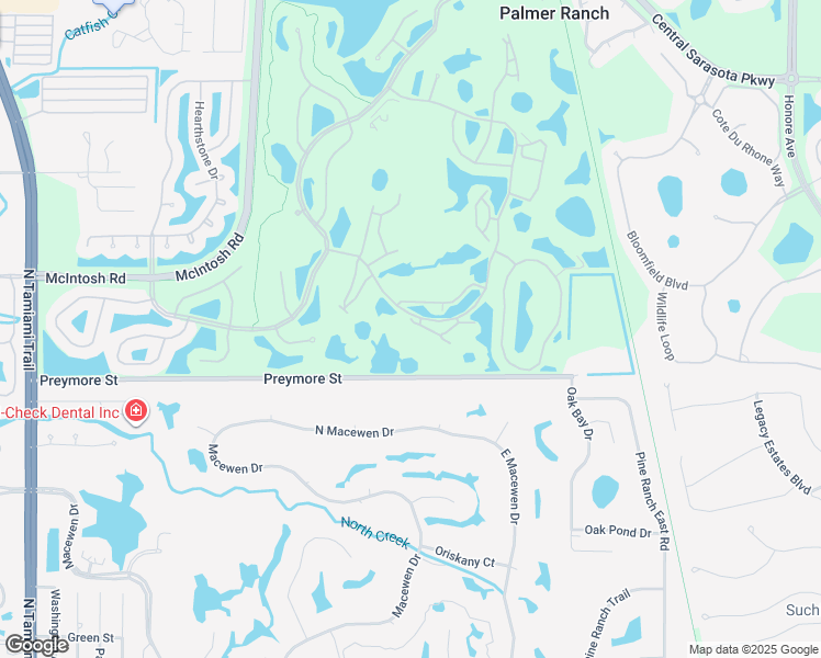 map of restaurants, bars, coffee shops, grocery stores, and more near 9651 Castle Point Dr in Sarasota