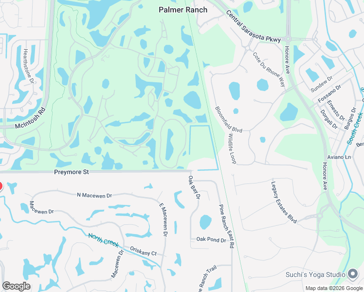 map of restaurants, bars, coffee shops, grocery stores, and more near 9482 Forest Hills Circle in Sarasota