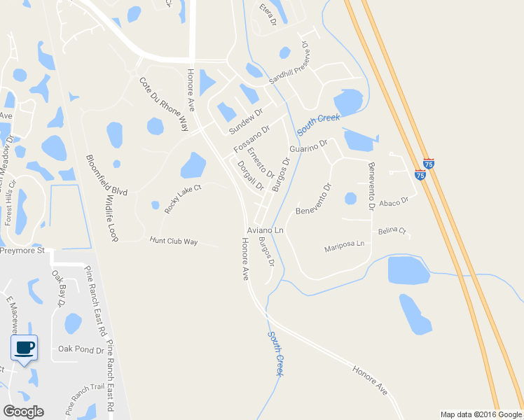 map of restaurants, bars, coffee shops, grocery stores, and more near 1842 Burgos Drive in Sarasota
