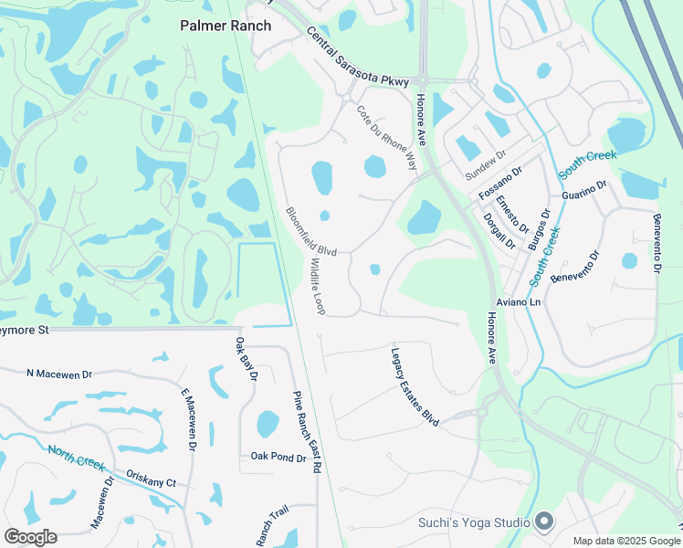 map of restaurants, bars, coffee shops, grocery stores, and more near 9027 Wildlife Loop in Sarasota