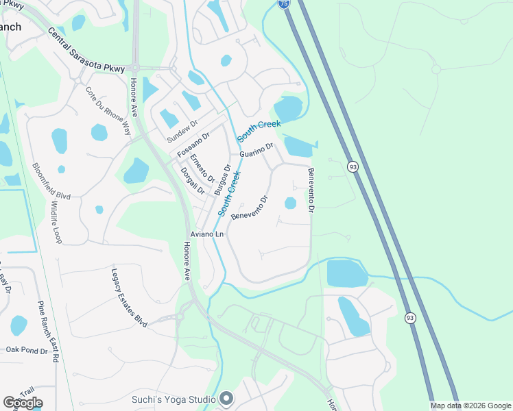 map of restaurants, bars, coffee shops, grocery stores, and more near 11790 Fiore Lane in Sarasota