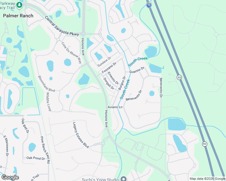 map of restaurants, bars, coffee shops, grocery stores, and more near 1574 Dorgali Drive in Sarasota