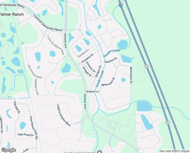 map of restaurants, bars, coffee shops, grocery stores, and more near 1642 Burgos Drive in Sarasota