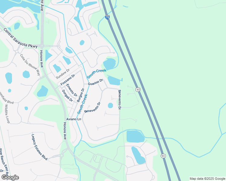map of restaurants, bars, coffee shops, grocery stores, and more near 6071 Benevento Drive in Sarasota