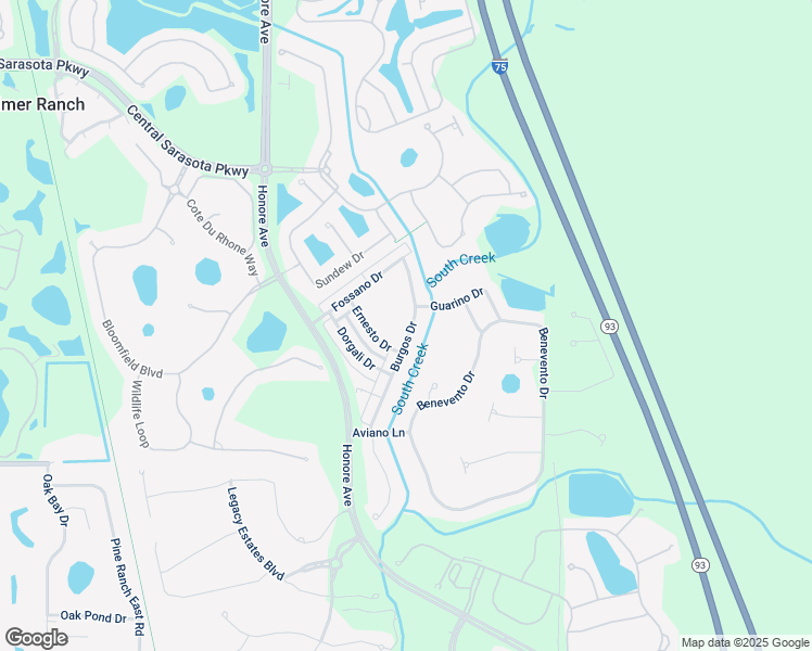 map of restaurants, bars, coffee shops, grocery stores, and more near 1436 Burgos Drive in Sarasota