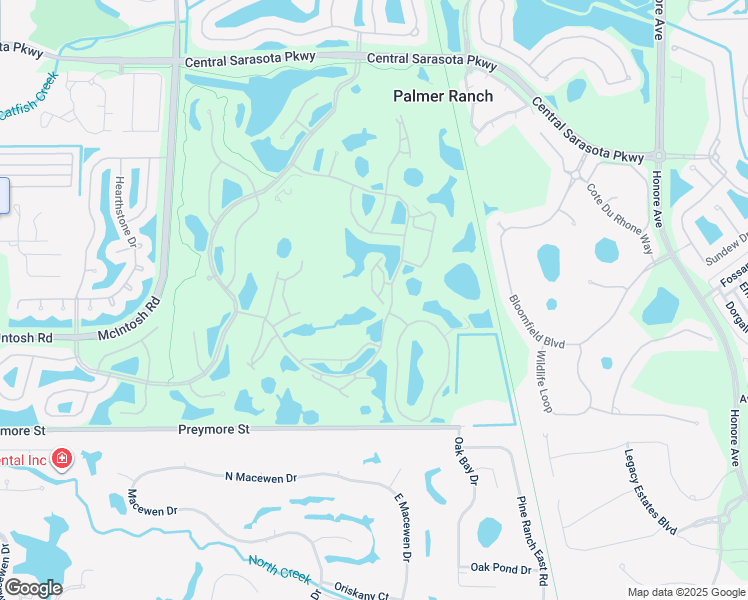 map of restaurants, bars, coffee shops, grocery stores, and more near 9330 Clubside Circle in Sarasota