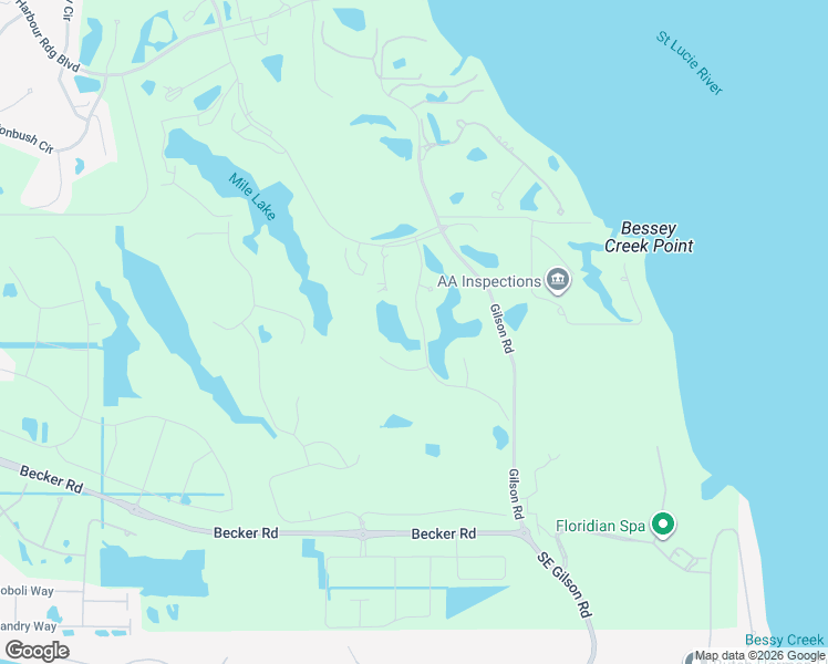 map of restaurants, bars, coffee shops, grocery stores, and more near 13415 Northwest Wax Myrtle Trail in Palm City