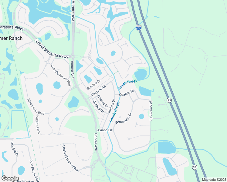 map of restaurants, bars, coffee shops, grocery stores, and more near 1304 Burgos Drive in Sarasota