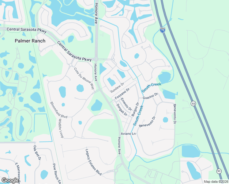 map of restaurants, bars, coffee shops, grocery stores, and more near 5408 Sundew Drive in Sarasota