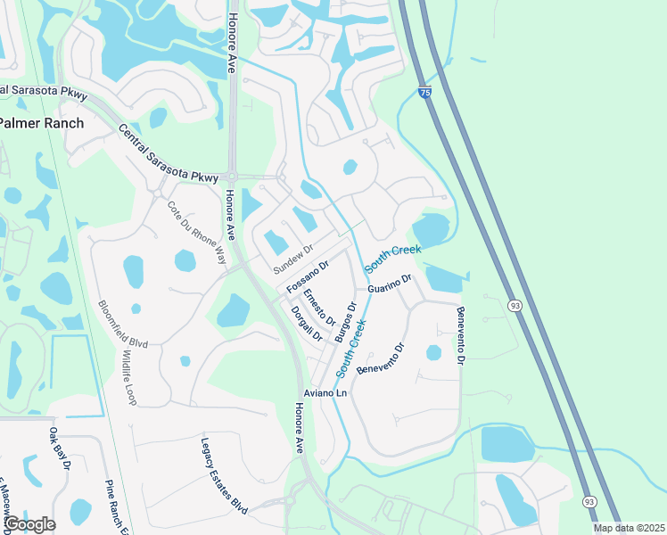 map of restaurants, bars, coffee shops, grocery stores, and more near 1274 Burgos Drive in Sarasota