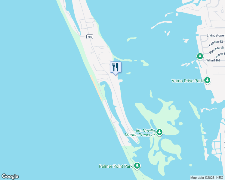 map of restaurants, bars, coffee shops, grocery stores, and more near 9008 Midnight Pass Road in Sarasota