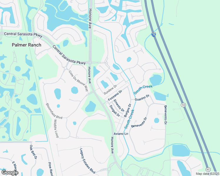 map of restaurants, bars, coffee shops, grocery stores, and more near 11175 Roseate Court in Sarasota