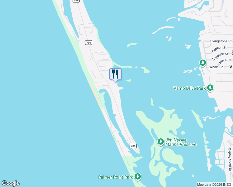 map of restaurants, bars, coffee shops, grocery stores, and more near 8877 Midnight Pass Road in Sarasota