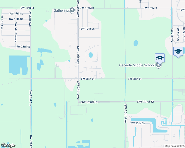 map of restaurants, bars, coffee shops, grocery stores, and more near Unnamed Road in Okeechobee