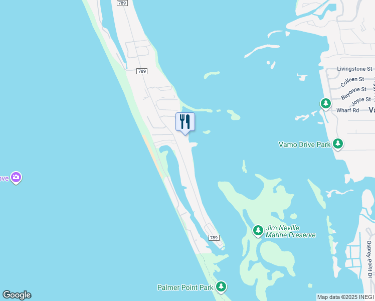 map of restaurants, bars, coffee shops, grocery stores, and more near 8877 Midnight Pass Road in Sarasota