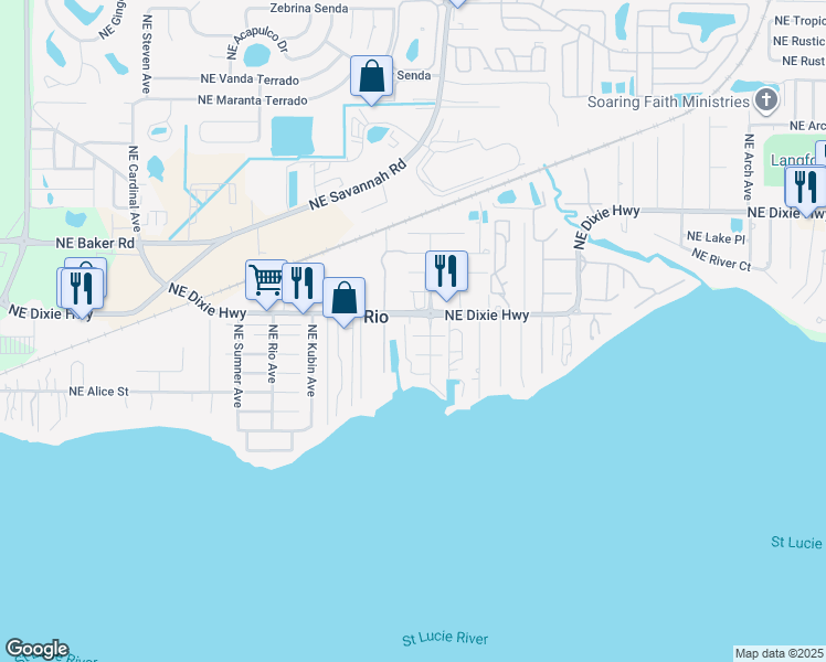 1111 Northeast Stuart Street, Jensen Beach FL Walk Score