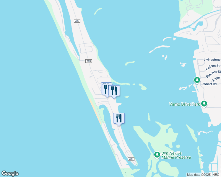 map of restaurants, bars, coffee shops, grocery stores, and more near 1233 Tree Bay Lane in Sarasota