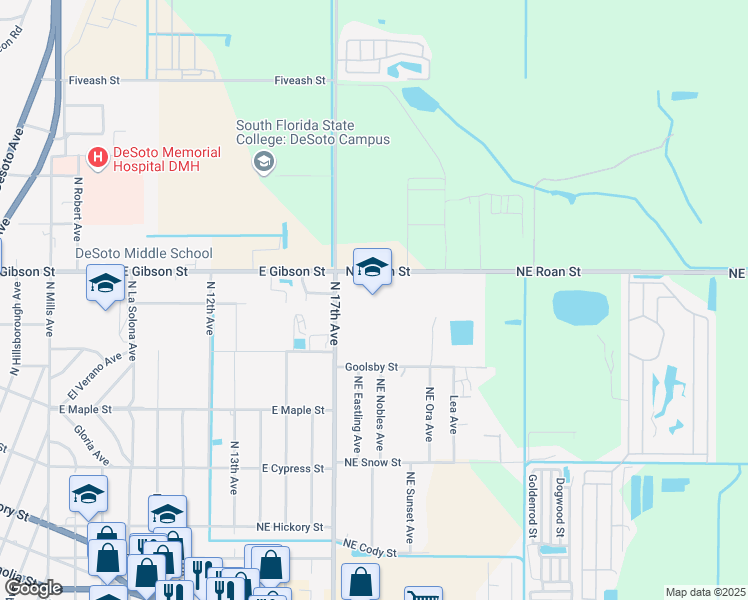 map of restaurants, bars, coffee shops, grocery stores, and more near 1710 East Gibson Street in Arcadia