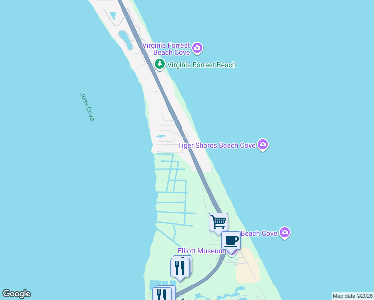 map of restaurants, bars, coffee shops, grocery stores, and more near 1456 Northeast Ocean Boulevard in Stuart