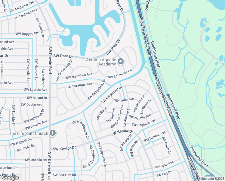 map of restaurants, bars, coffee shops, grocery stores, and more near 234 Southwest Ridgecrest Drive in Port St. Lucie