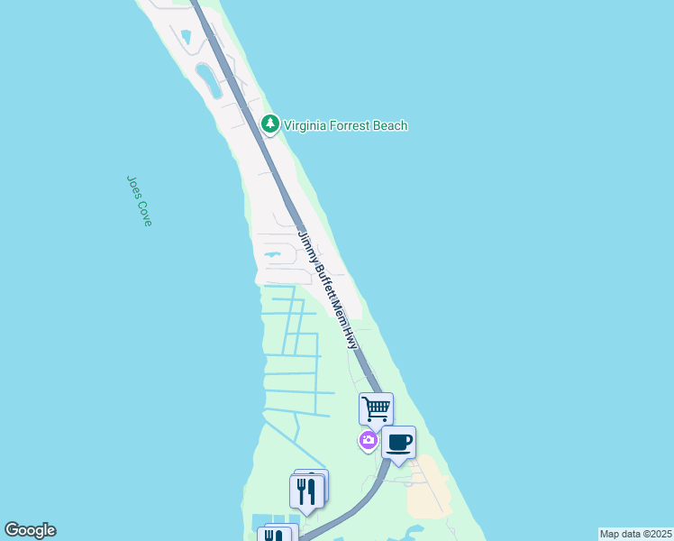 map of restaurants, bars, coffee shops, grocery stores, and more near 1501 Northeast Ocean Boulevard in Stuart